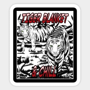 Tiger Blanket Sticker